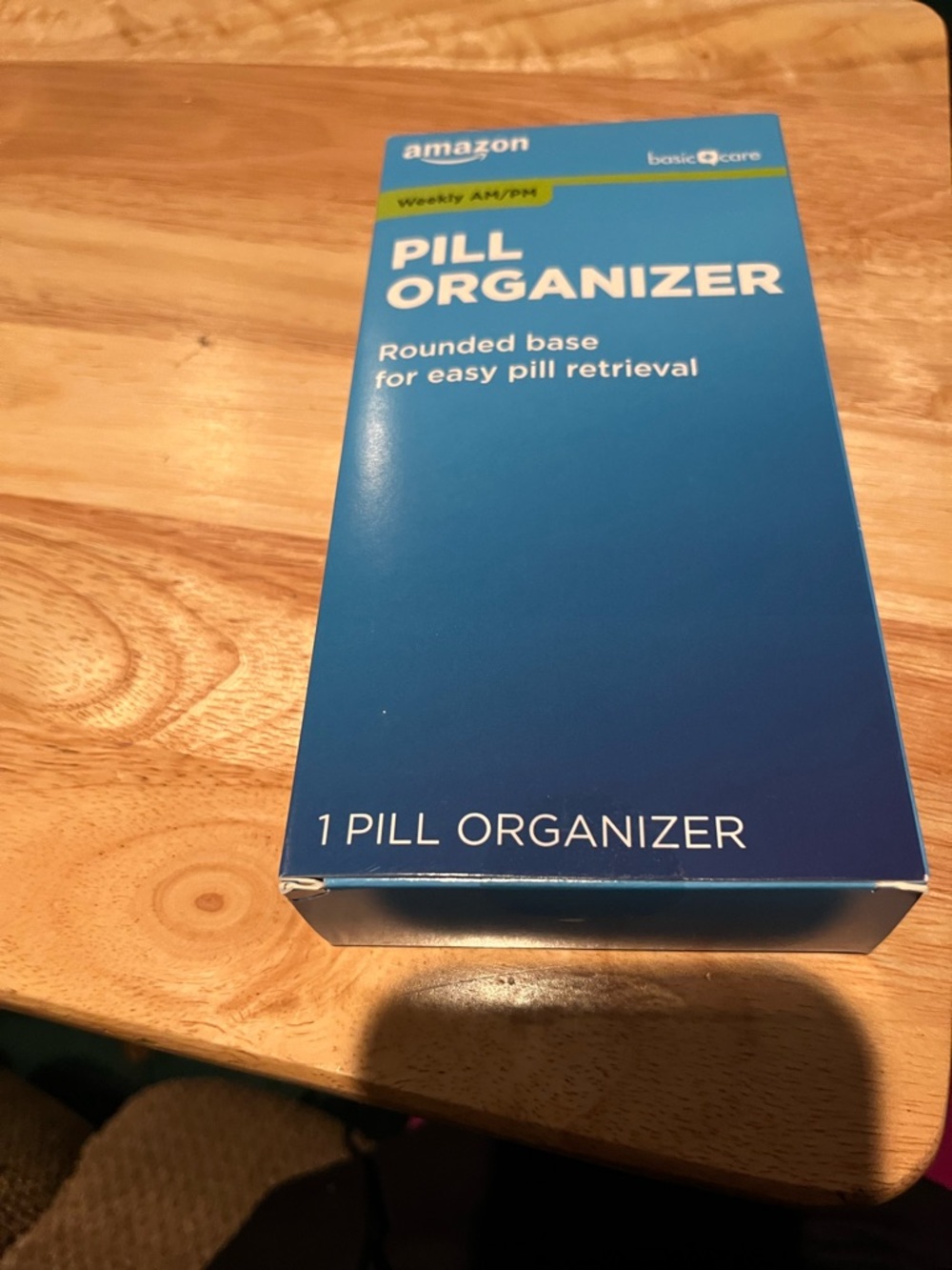 Blue Pill Organizer - 1 Compartment